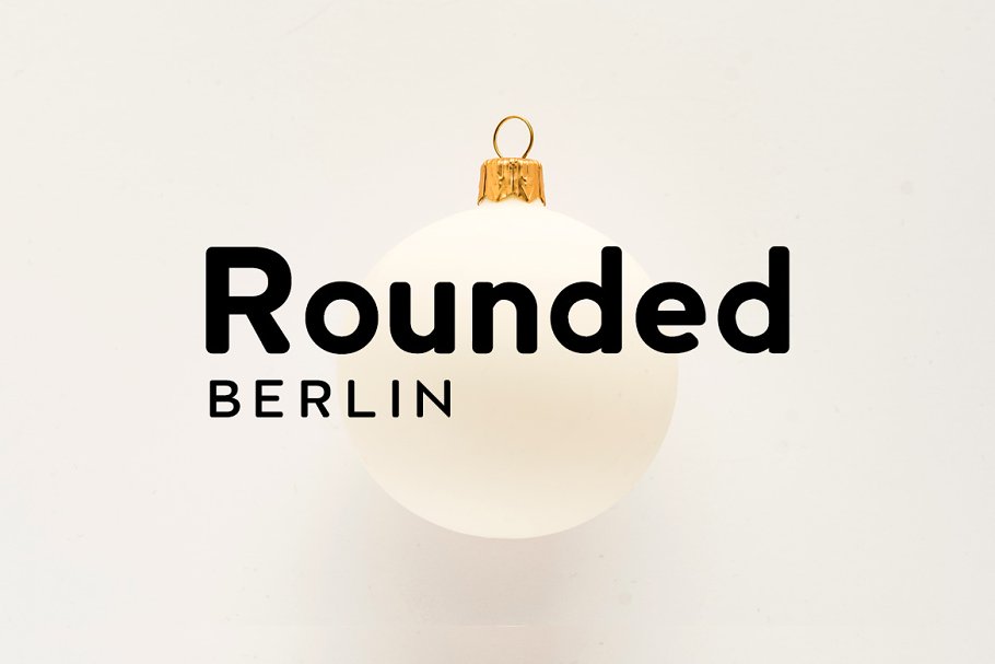 Beispiel einer Berlin Rounded-Schriftart